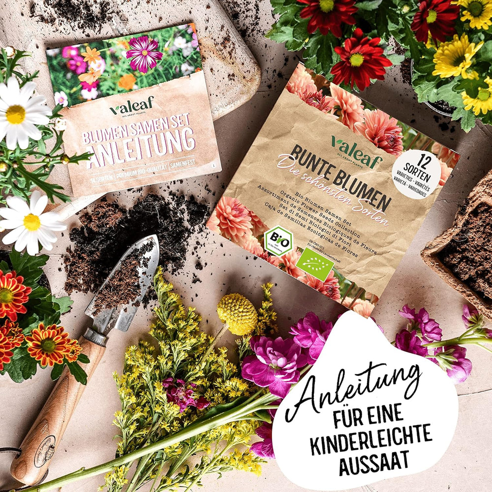 Bio virágmag készlet | 12 fajta virágmag | Prémium virágmagok | Vadvirágmag növény magkészlet | Flower seeds | Virágmagok az erkélyre | Ideális ajándék virágmaggal