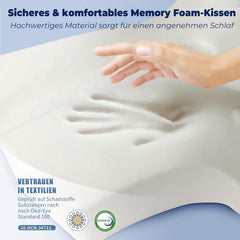 SAHEYER pernă ortopedică pernă de susținere a gâtului pernă pentru cap, pernă ergonomică pentru gât pernă pentru dormit lateral 60 X 40 X 13/11 cm pernă din spumă cu memorie pentru dormit lateral, spate și stomac Perne ortopedice cervicale Naty Shop