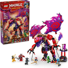 LEGO NINJAGO Chaos Dragon Thundertooth - Játék 6 nindzsa minifigurával - Szerepjátékos építőkészlet 8 év feletti fiúknak és lányoknak - Ajándékok a Rise of the Dragons TV sorozat rajongóinak 71832 Építőkészletek Beuche den LEGO-Store alapértelmezett cím