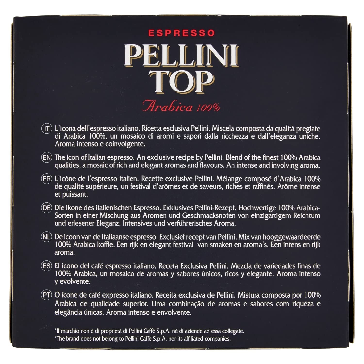 Espresso Pellini Top Arabica 100%, FAP Kapseln, 100 Kapseln Verpackung