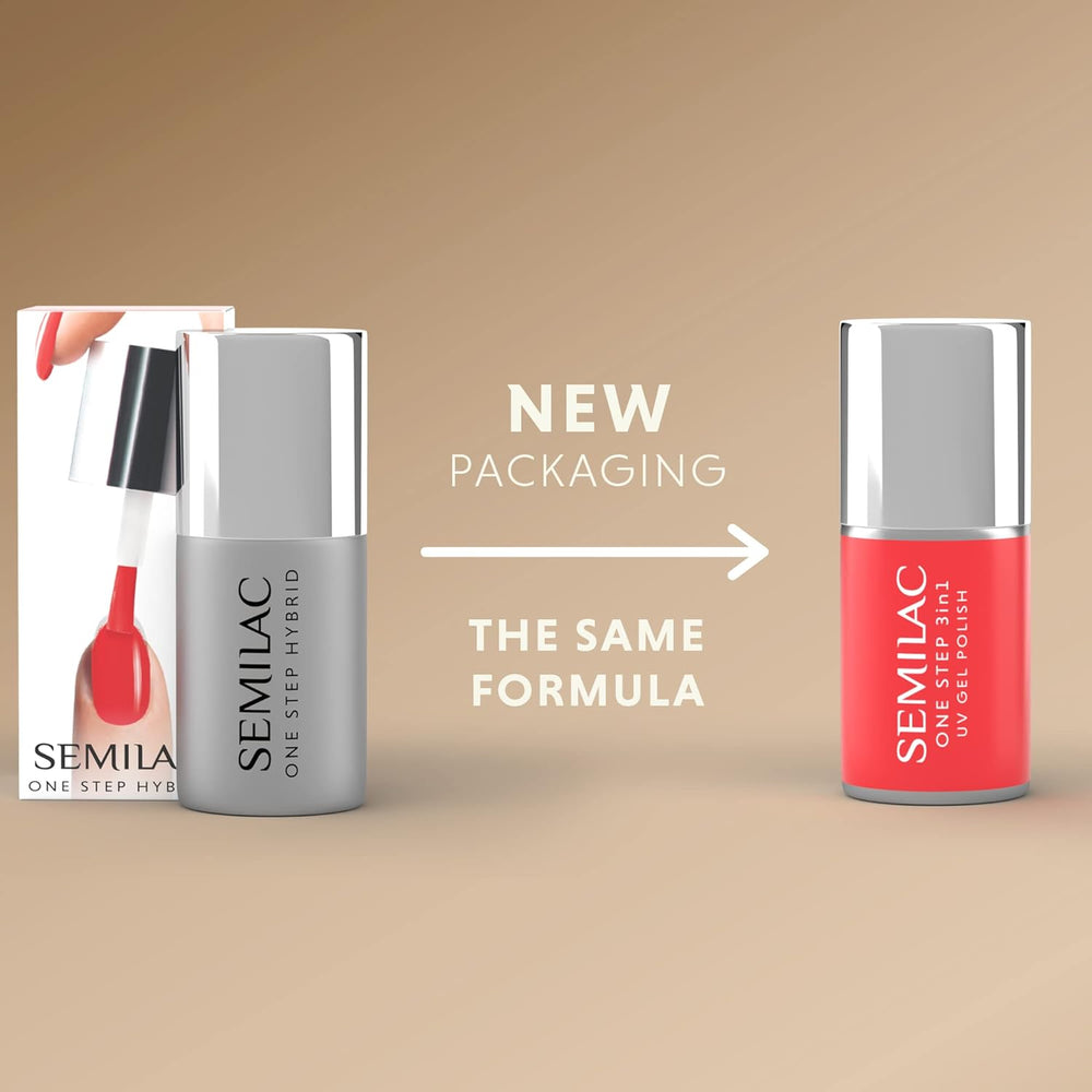 Oja UV Semilac One Step Hybrid 3 az 1-ben S450 Inner Warmth Peach 7 ml