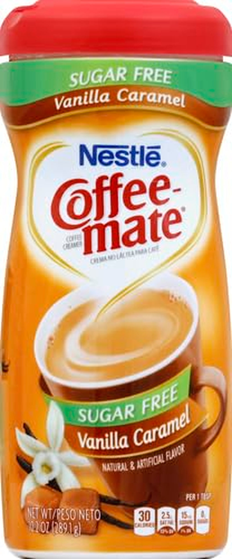 Coffee-Mate vanília karamell, cukormentes porított kávékrém, Kaffeesahne por - vanília karamell - OHNE ZUCKER! az USA-ból