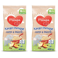 Milupa bébi zabkása és gyümölcskása 10 hónapos és 3 éves kor közötti bébiétel 1 x 400 g (2 db-os csomag)