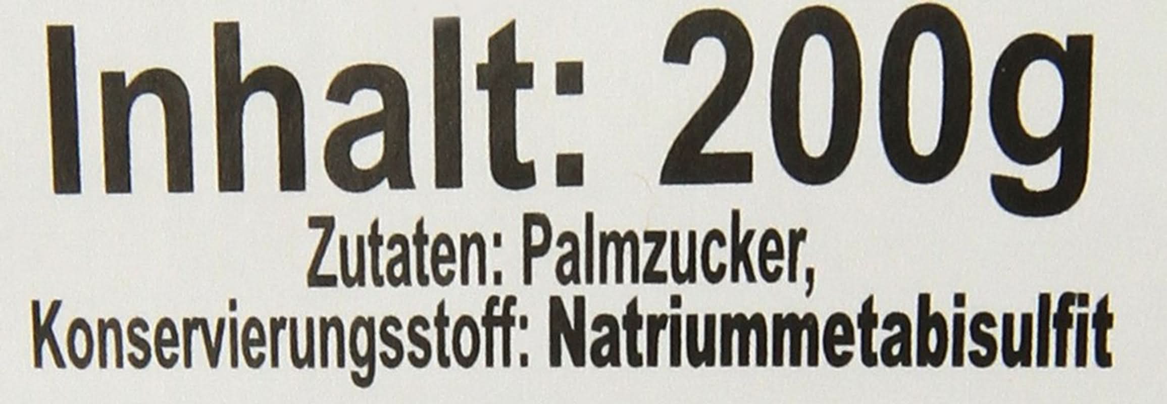 Palmzucker, Scheiben (1 X 200 G) Édesítőszerek Naty Shop
