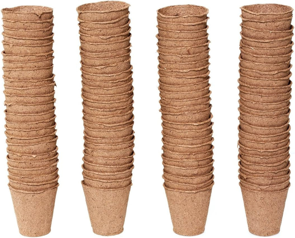 Ghivece Dehner pentru răsaduri, rotunde, Ø 6 cm, 96 bucăți, maro