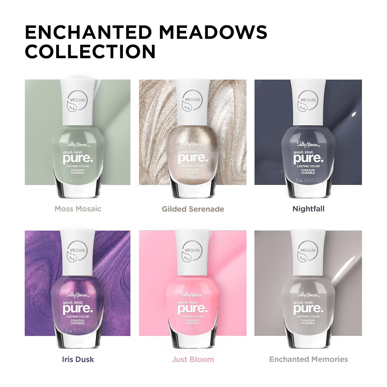 Jó, kedves, Pure Iris Dusk, Vegán Formula, Ultra Bright, Gyorsan száradó, 10 ml