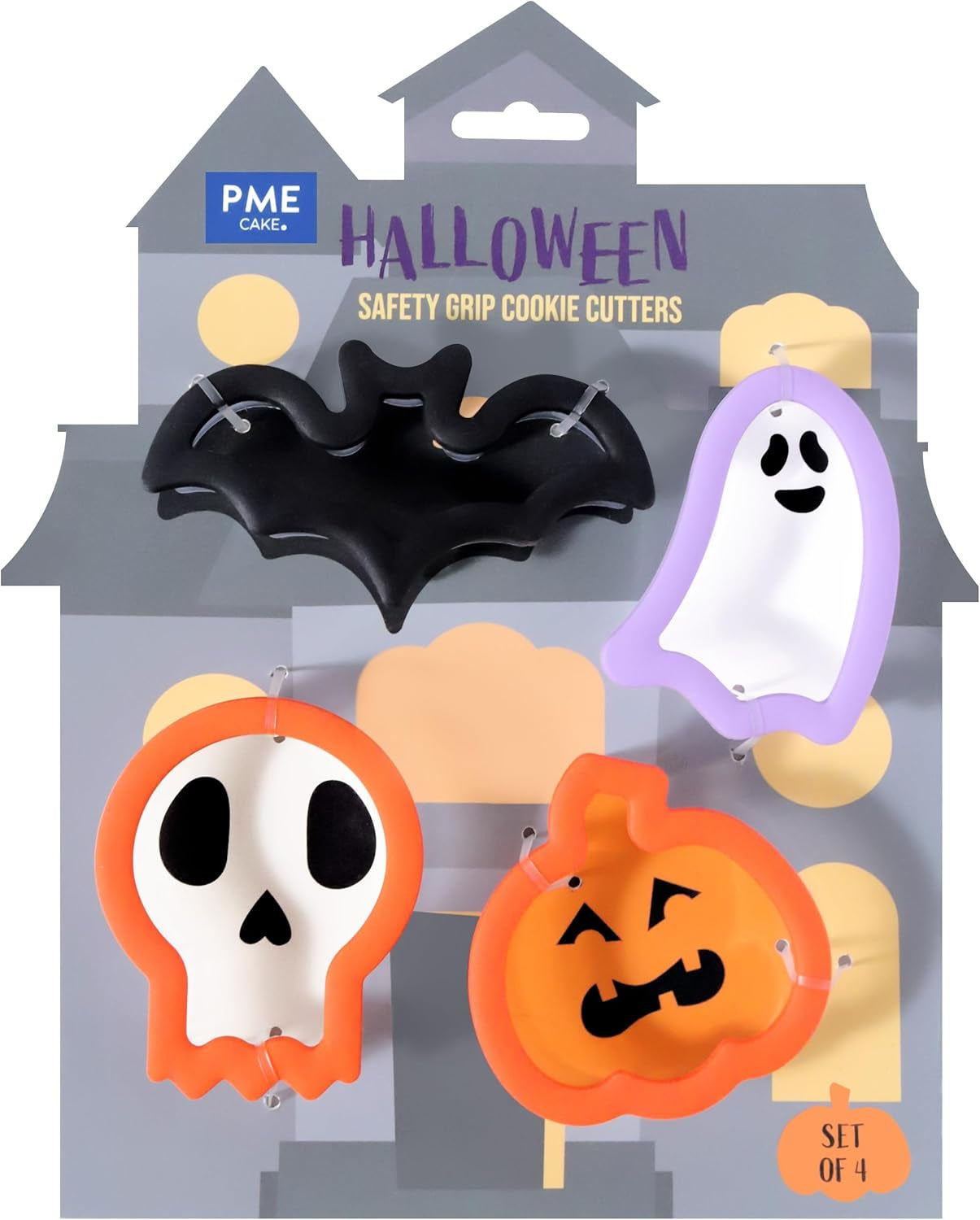 Forme de biscuiți Halloween cu prindere confortabilă (set de 4)