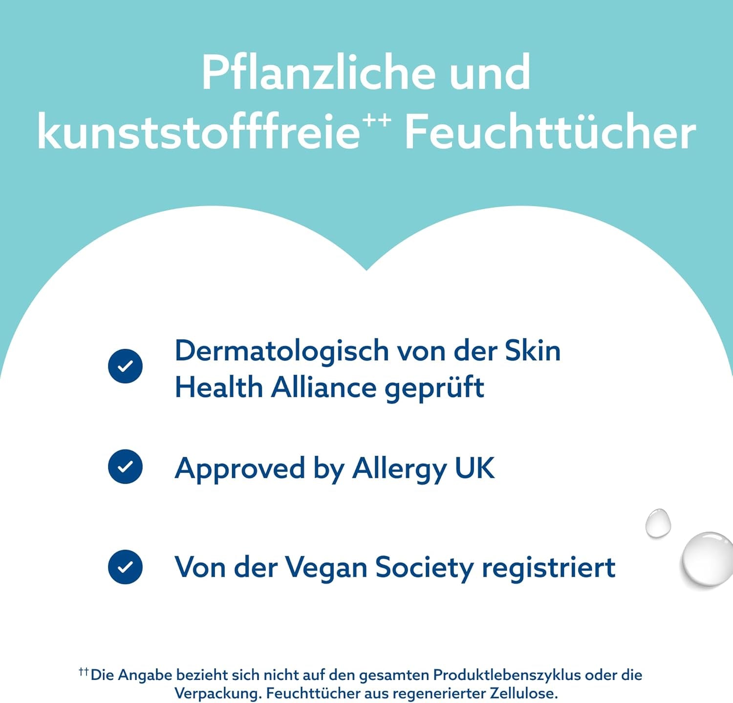 WaterWipes Sensitive+ On The Go nedves törlőkendők, 100 törlőkendő (10 csomag), 3 az 1-ben tisztít, ápol, véd, 99,9% víz, illatmentes törlőkendő