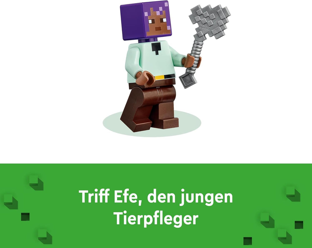 LEGO Minecraft Animal Sanctuary több állatból álló figura játék 7 éves lányoknak és fiúknak játékos gyerekeknek ajándék Plains Biome tégla modellkészlet 21253 Építőkészlet Besuche den LEGO-Store