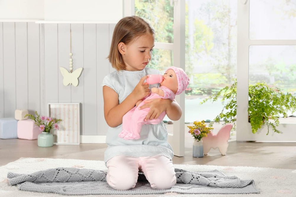 Păpușă moale Annabell Little Annabell 36cm, cu corp din pânză și ochi adormiți, 36cm, 709870 Zapf Creation