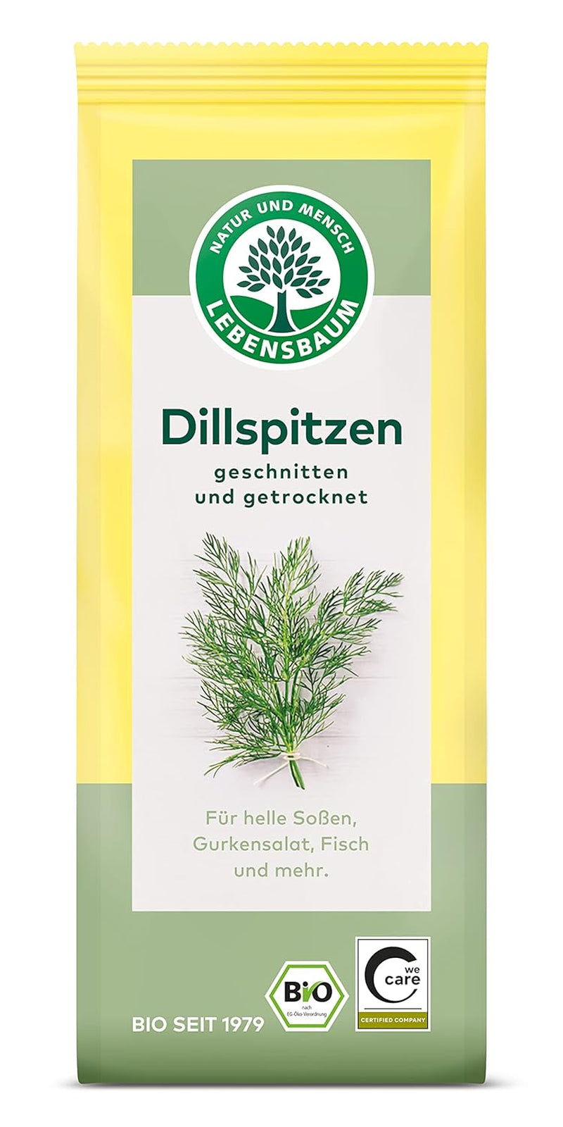 Lebensbaum Liebstöckel geschnitten, Bio-Gewürz mit würzigem Geschmack, Maggi-Kraut für Suppen, Marinaden, Fleisch- und Fisch-Gerichte, vegán, 15g