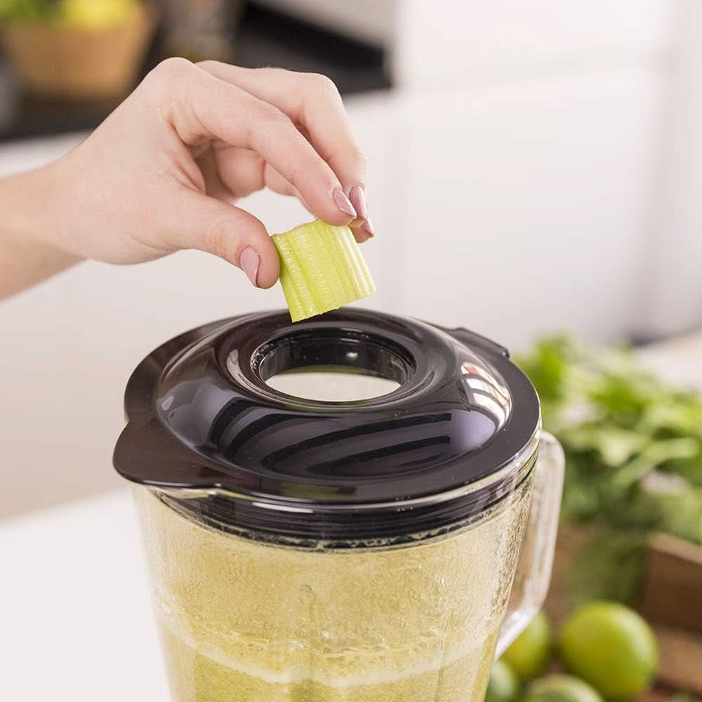 Cecotec Mixer Glas Power Schwarz Titan 1000 INOX. 1000 W, Edelstahlgehäuse, 6-Blatt-Blatt Mit Schwarzer Titanbeschichtung, 1,5-L-Glaskrug, 5 Geschwindigkeiten [Energieeffizienzklasse a +] Bucatarie Naty Shop