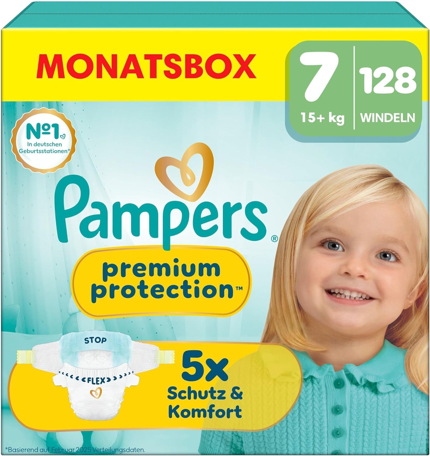 Pampers Premium Protection Size 6, 144 pelenka, 13kg-18kg, az első számú bőr- és szivárgás elleni védelem