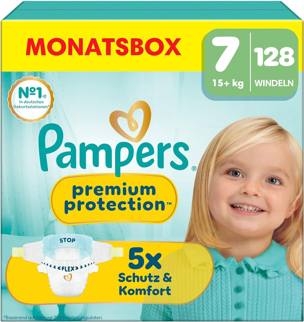 Pampers Premium Protection Size 6, 144 pelenka, 13kg-18kg, az első számú bőr- és szivárgás elleni védelem