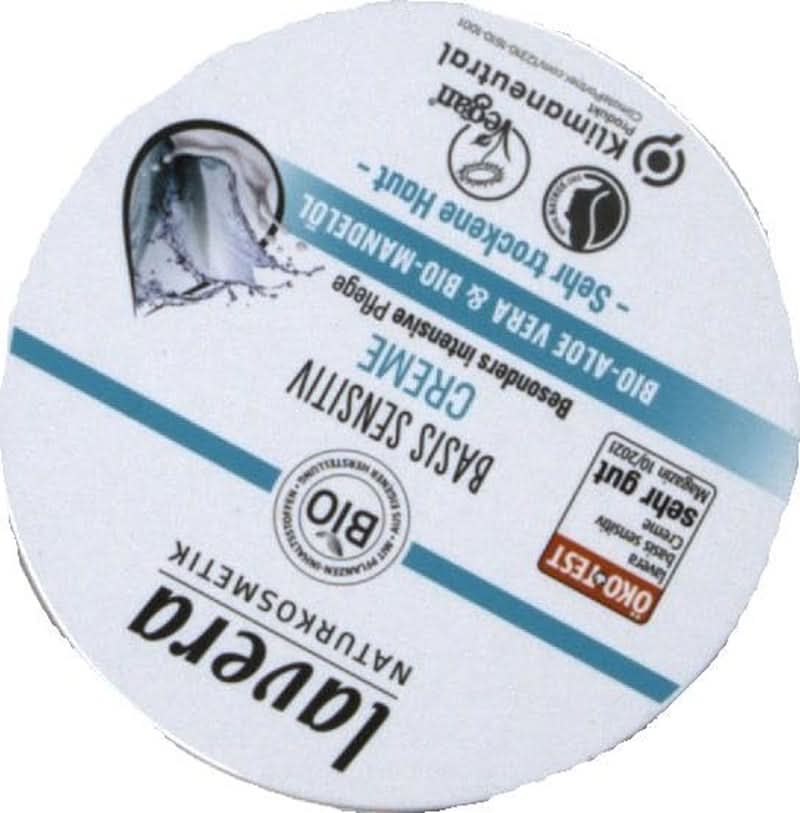 Lavera Basis Sensitiv, îngrijire intensivă pentru pielea uscată cu Aloe Vera si ulei de migdale, 150 ml Naty Shop