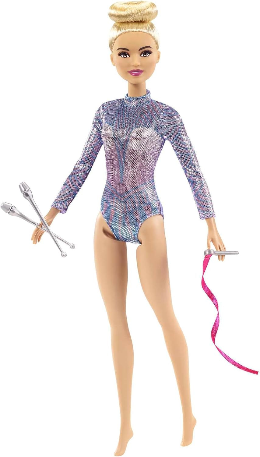 Barbie-Puppe, You Can Be Anything , Rhythmische Sportgymnastik mit blonden Haaren, Zubehör, inkl. Puppe, Geschenk für Kinder, Spielzeug ab 3 Jahre, GTN65