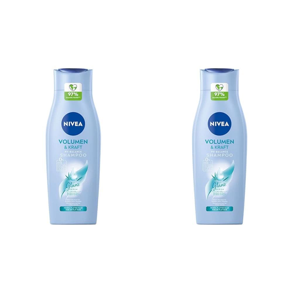 NIVEA Volume Wonder erősítő sampon, volumen sampon, 50 ml zuhany és fürdő Naty Shop 2 x 400 ml