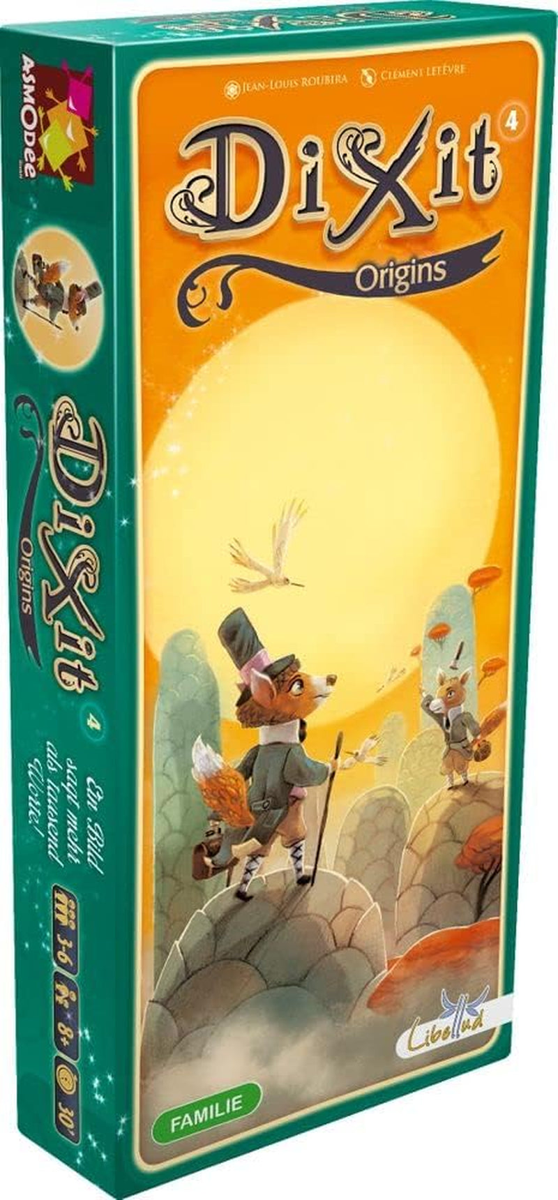 Asmodee, Dixit, német verzió, alapjáték, egy kép ezer szót ér, kreatív családi játék 3-8 játékos számára 8 év felett, Az év játéka 2010 30 perces játékidővel