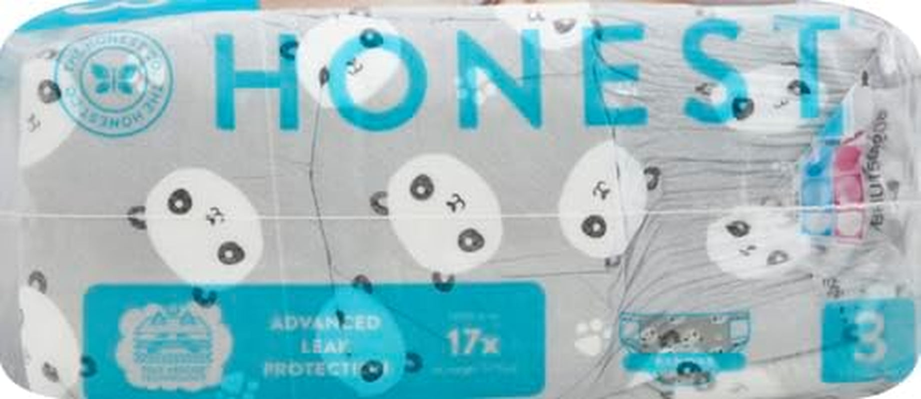 – Környezetbarát és jó minőségű eldobható pelenkák, Pandas, 3-as méret (7,3-12,7 kg), 27 db