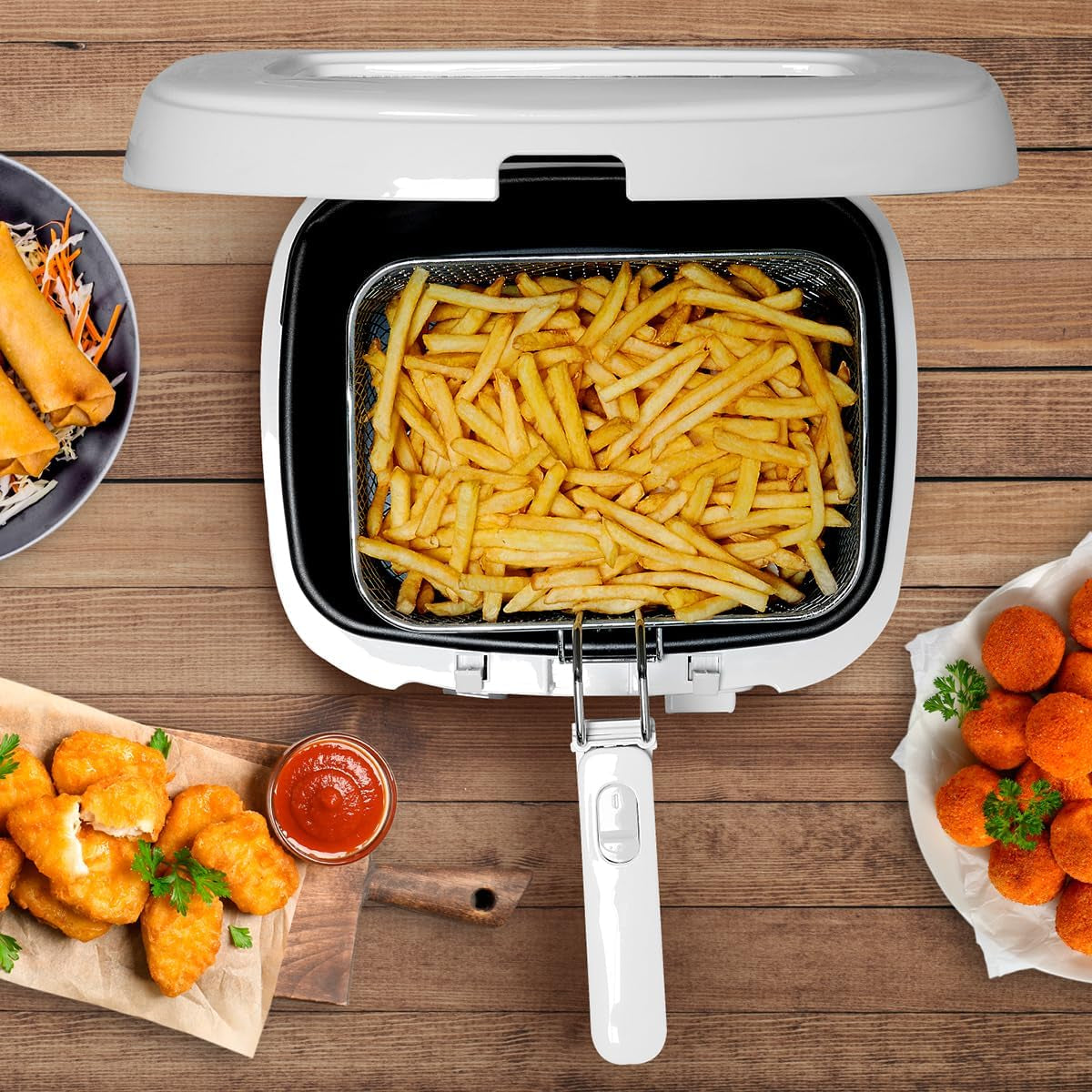 Alpina zsírsütő 2,5 literes DF-165, 1800 W - Állítható hőmérséklet 190°C-ig Berendezések Naty Shop