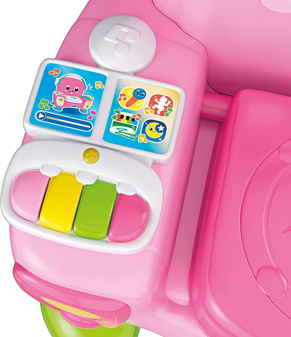 Clementoni 17755 Canta fotoliu cu sunet și dans roz - fotoliu interactiv și multifuncțional pentru copii în italiană, jucărie 1 an - Fabricat în Italia, multicolor Jucarii Bebe Naty Shop