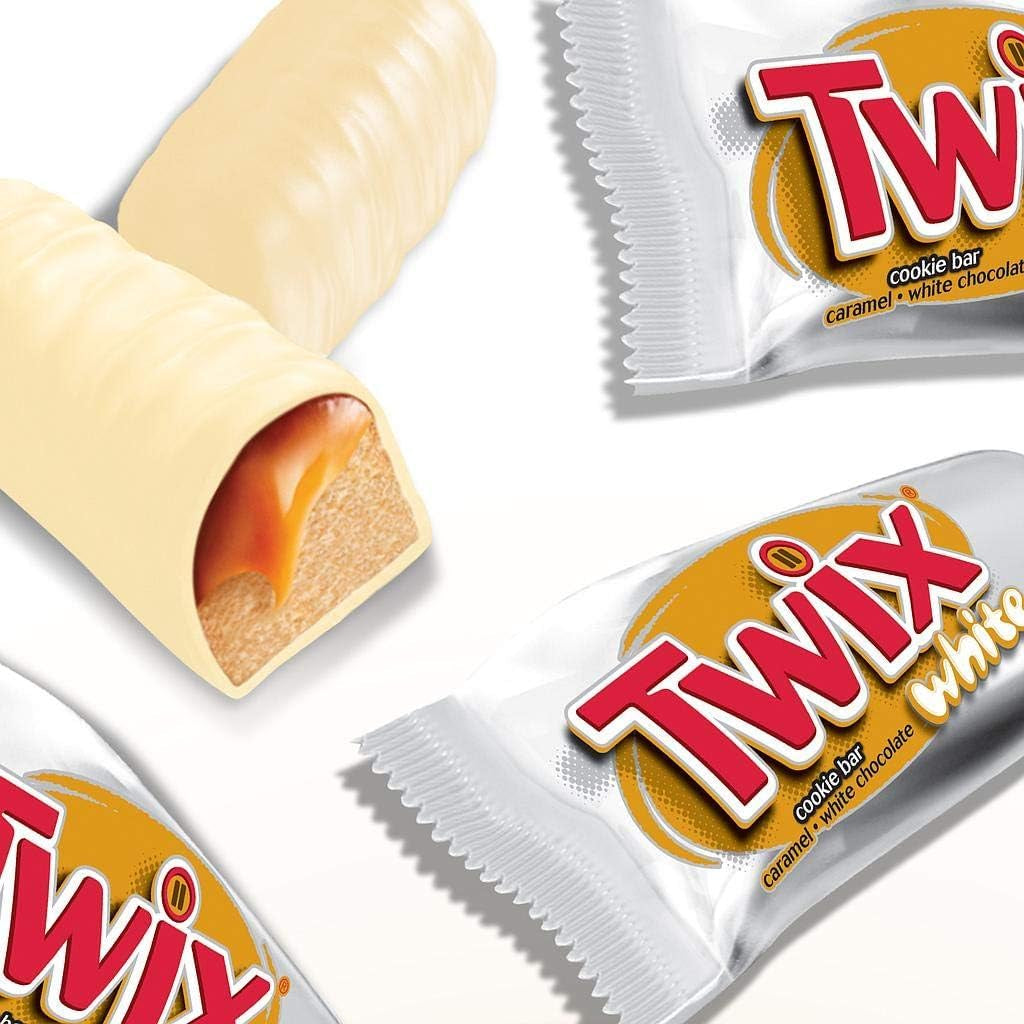 Twix fehér csokoládészeletek | Karamell, Keksz, Fehér csokoládé | Csokoládé Multi Pack | 5 rúd (5 x 46 g) (5 db-os csomag)