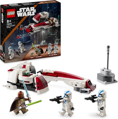 LEGO Star Wars Escape a BARC Speederrel, a Mandalorian készlet, játékkerékpár oldalkocsival, Kelleran Beq és Grogu figurákkal, ajándék fiúknak és lányoknak 8 éves kortól, 75378 Építőkészlet Besuche den LEGO-Store játékkocka