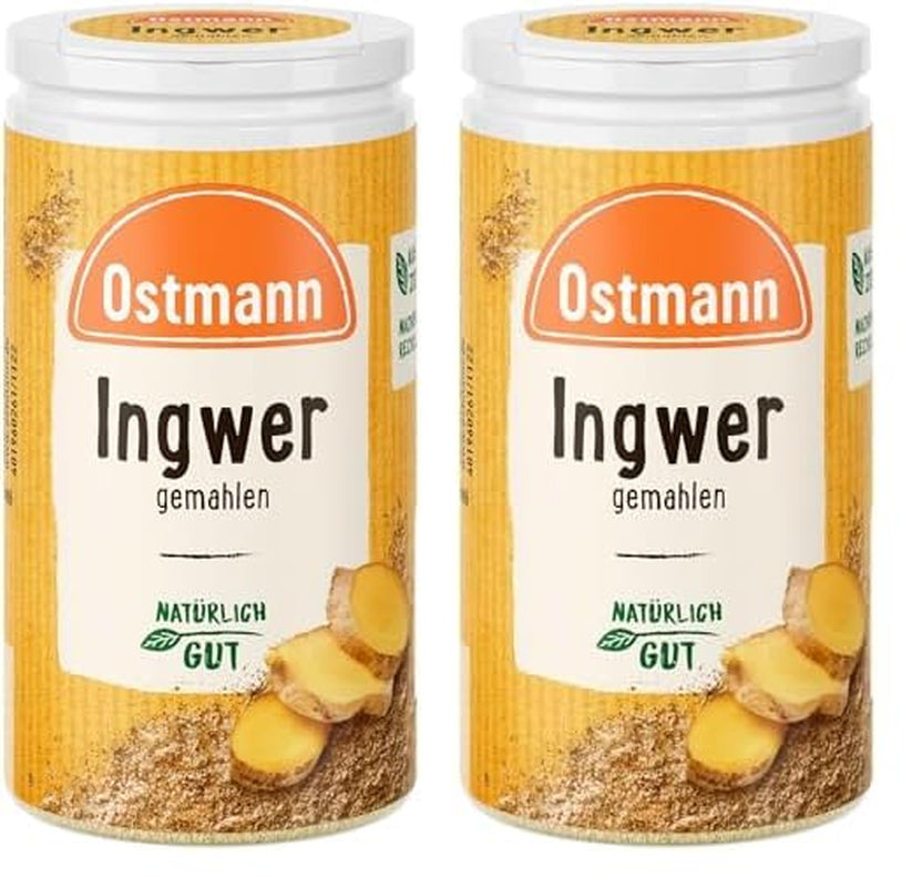 Ostmann Gewürze - Ingwer gemahlen | Nachfüllbare & újrahasznosítható Verpackung | 30 g in der Streudose