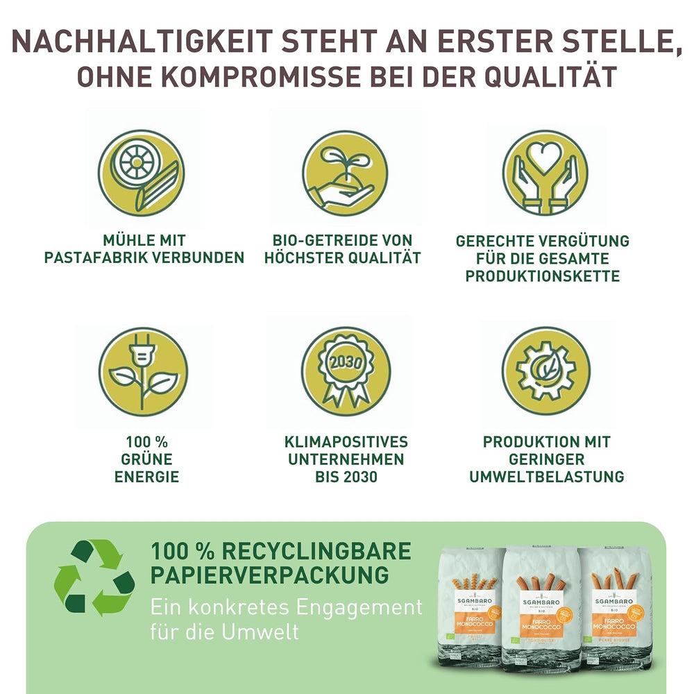 Bio Tortiglioni Pasta No. 89 - 500g Alacsony zsírtartalmú búza tészta – Alacsony zsírtartalom – Rost- és fehérjeforrás