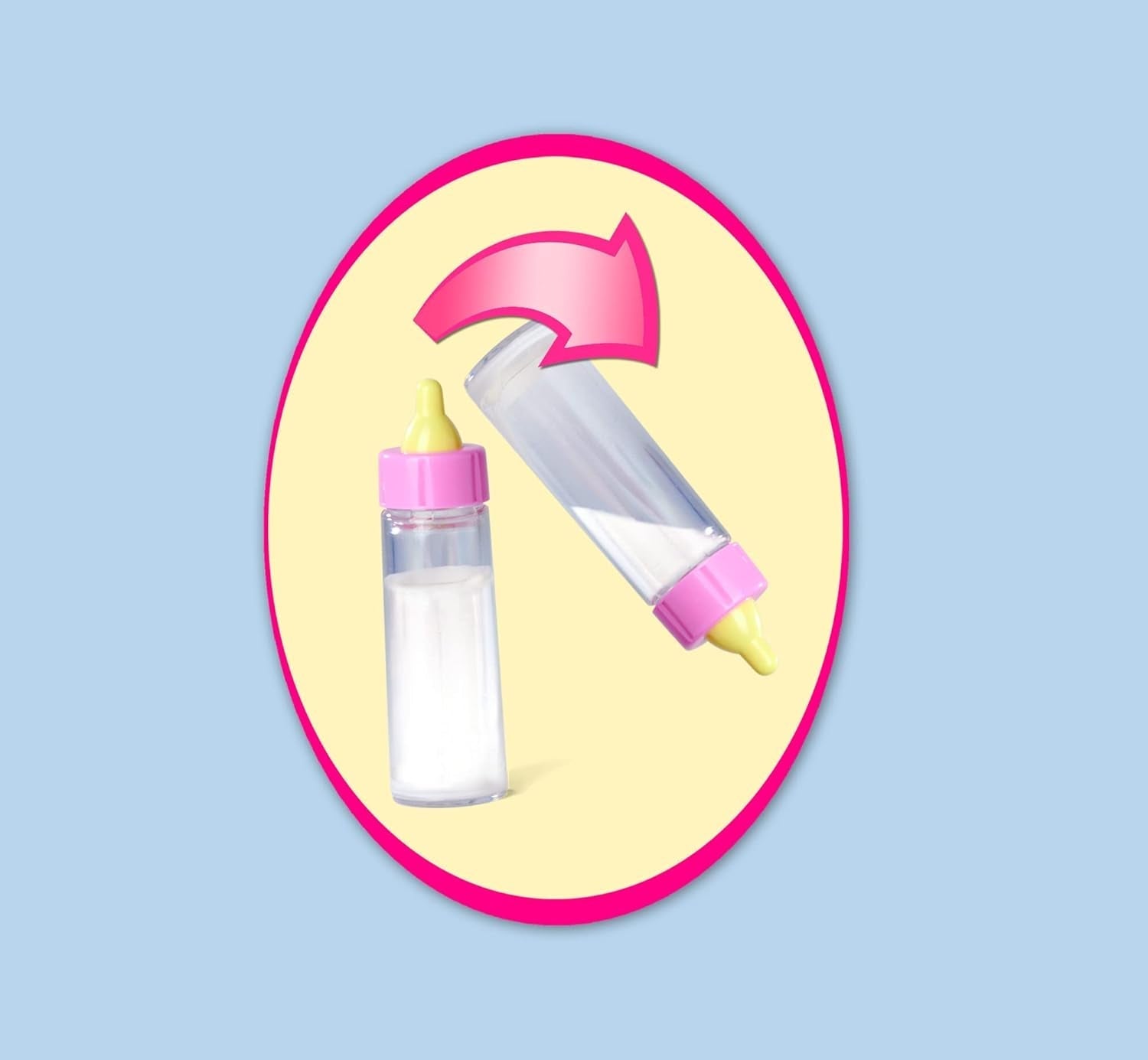 Simba 105010964 - Laura Hungry puha testű baba próbababával, varázskanállal, eltűnő tartalmú üveggel és kis tányérral, 38cm, baba 2 éves kortól Naty Shop Dolls