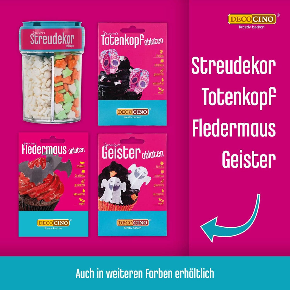 DECOCINO Halloween 3D pókháló ehető gofri 12 darabos permetező Naty Shop