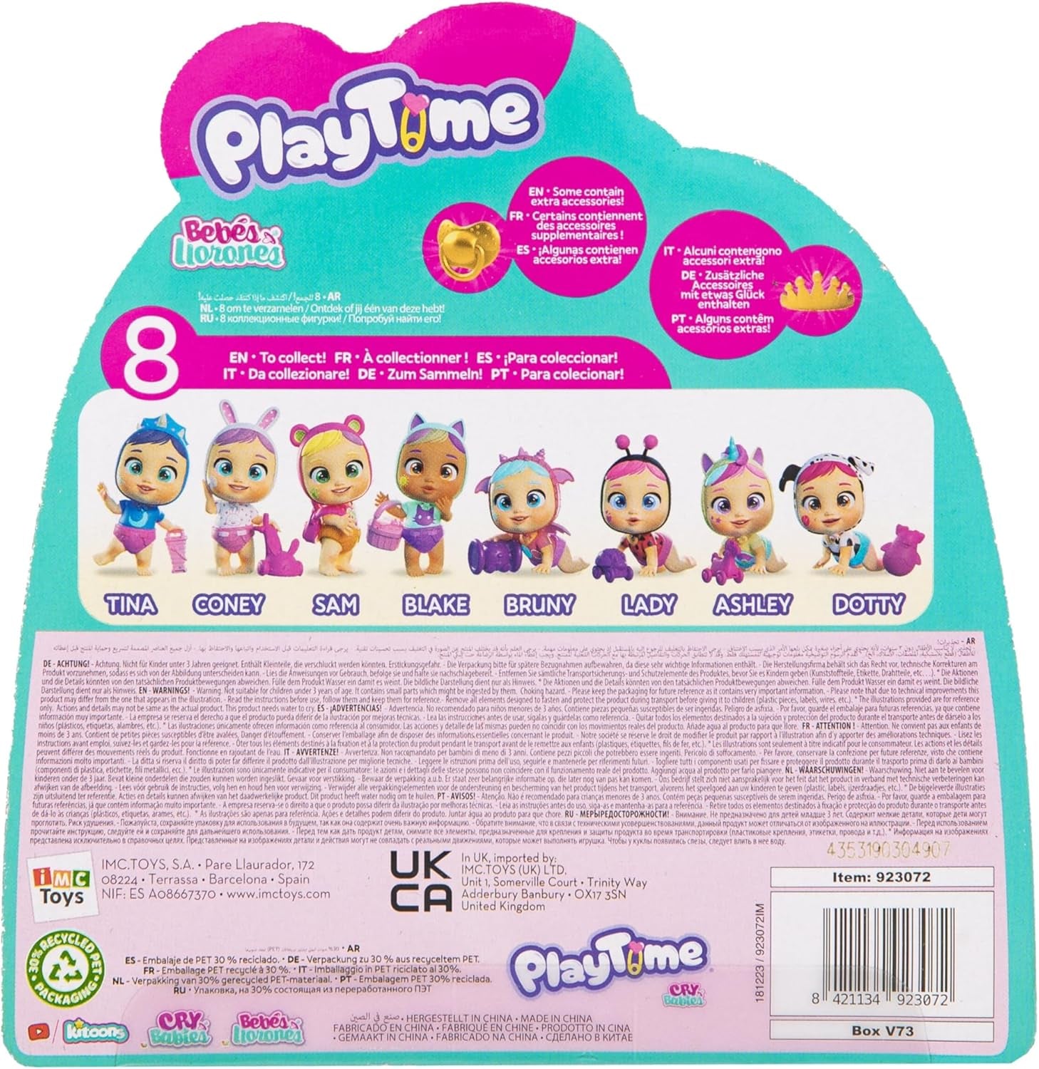 Cry Babies Playtime Day Care Lady, Puppenhaus Day Care Babies mit einem großen interaktiven Zubehör, sie weinen echte Tränen, Werden zufällig gesendt, für Kinder 4 bis 6 Jahre