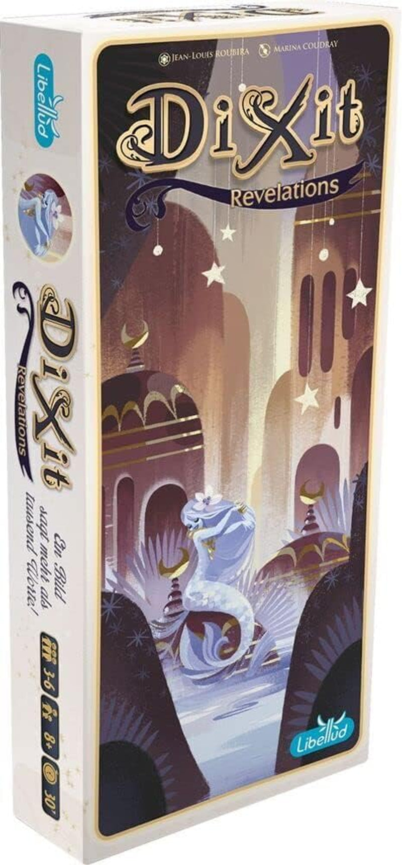 Asmodee, Dixit, német verzió, alapjáték, egy kép ezer szót ér, kreatív családi játék 3-8 játékos számára 8 év felett, Az év játéka 2010 30 perces játékidővel