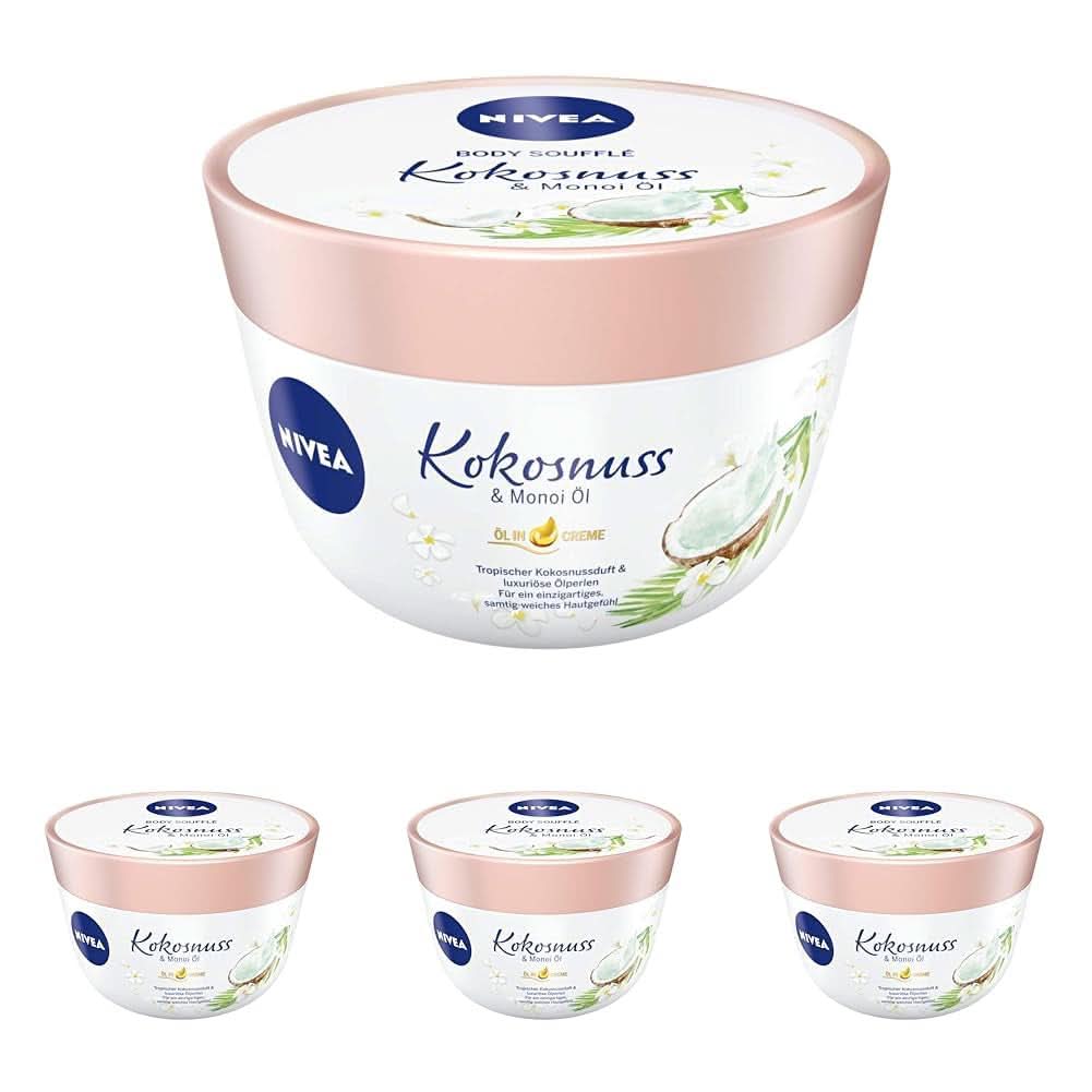 NIVEA Body Soufflé Coconut & Monoi Oil, 200 ml Kozmetikai és Szépségápolási Naty Shop
