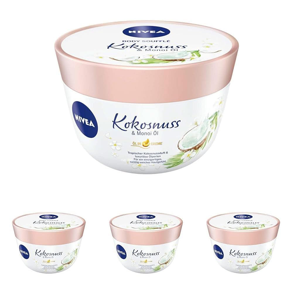 NIVEA Body Soufflé Coconut & Monoi Oil, 200 ml Kozmetikai és Szépségápolási Naty Shop