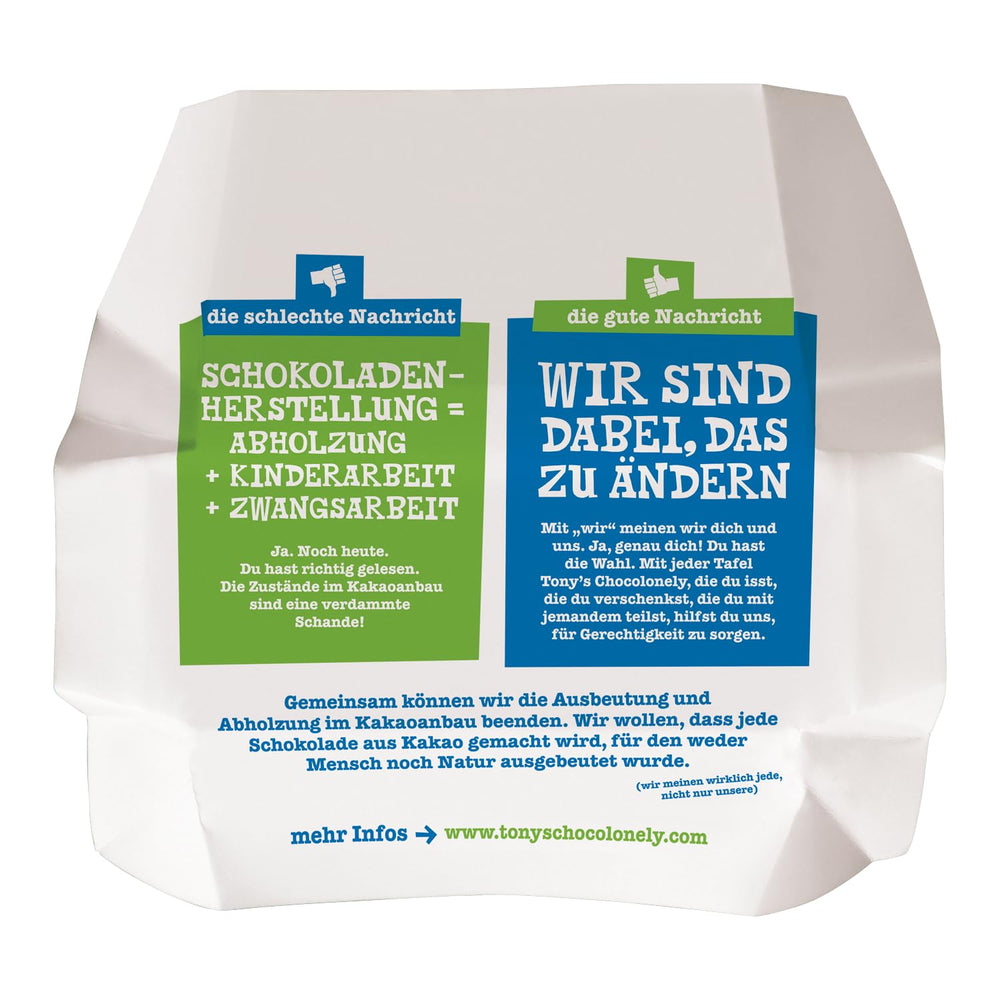 Tony's Chocolonely - Étcsokoládé mandulával és tengeri sóval 90g