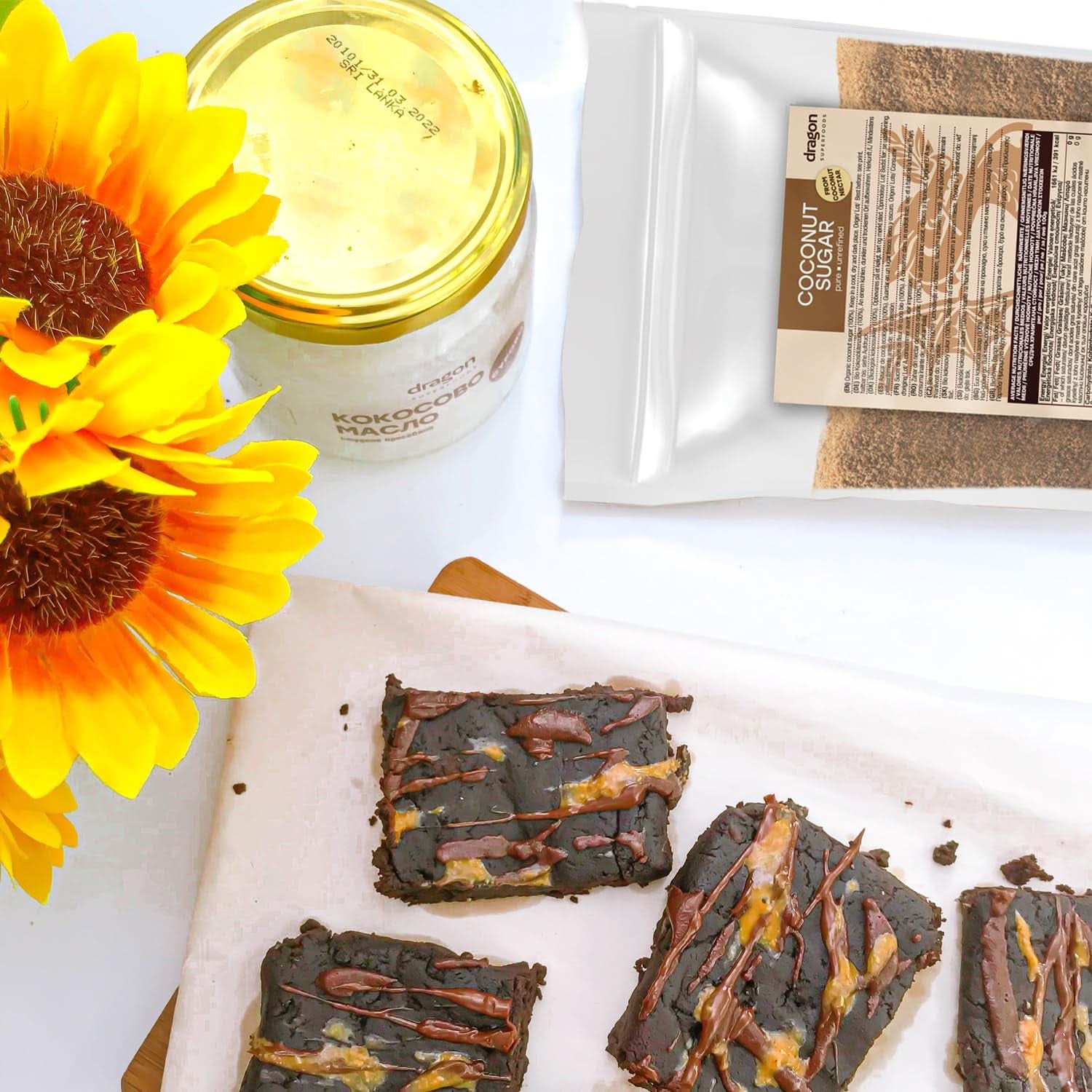 Kókuszcukor-100% bio, finomítatlan, 1 kg Sweeteners Naty Shop