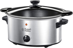 Russell Hobbs lassú tűzhely, 3,5 literes tapadásmentes, rozsdamentes acél, 3 hőmérséklet-beállítás és melegen tartás funkció, 160 W-os lassú tűzhely Naty Shop alapértelmezett cím