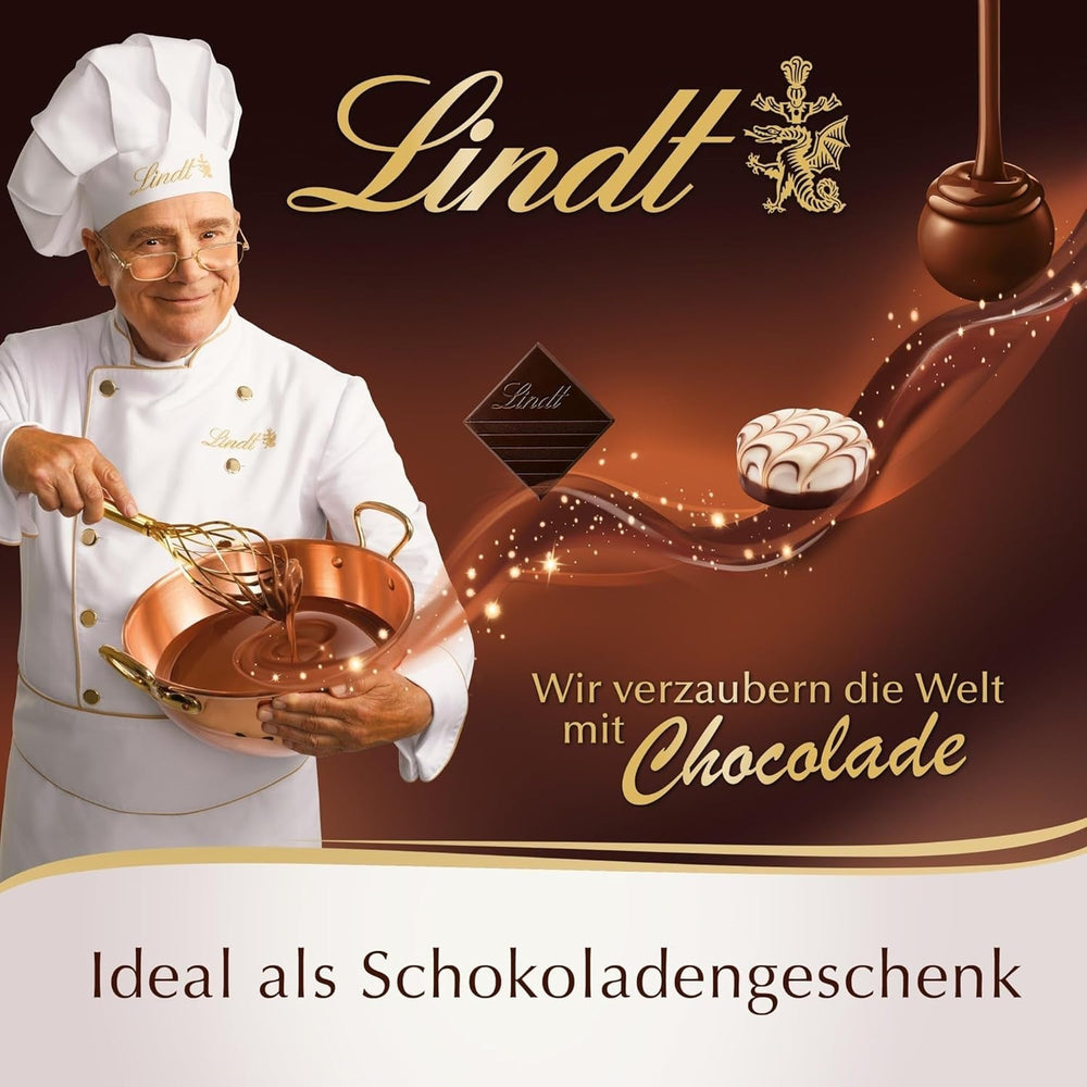 Lindt Schokolade - Golfbälle | 110 G | Drei Golfbälle Aus Lindt Vollmilch-Schokolade Mit Nougatcremefüllung Und Waffelstückchen | Pralinengeschenk | Geschenk Für Golfer | Schokoladengeschenk Naty Shop
