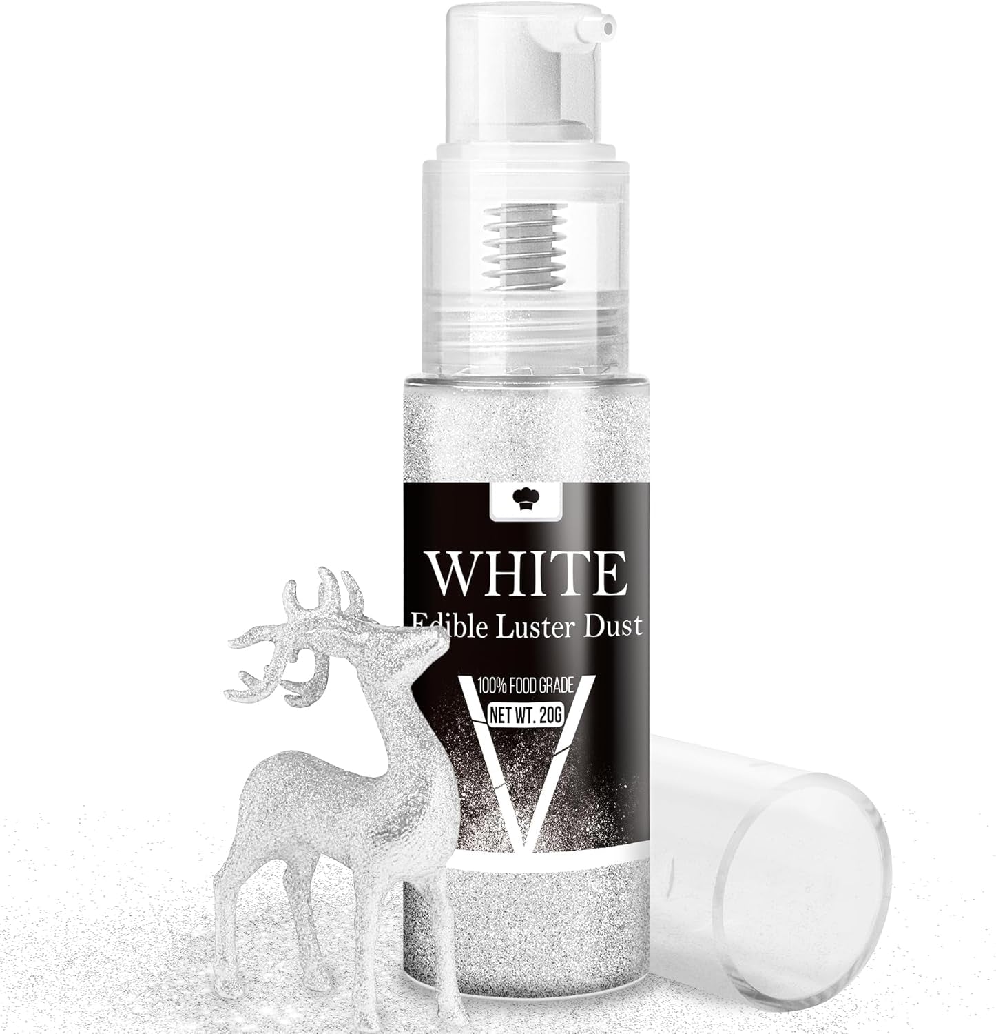 Set spray cu sclipici comestibil - 20 g praf de sclipici alimentar iridescent pentru băuturi, șampanie, prăjituri - colorant alimentar metalic comestibil pentru cocktailuri, vin, lichior, copt, prăjituri