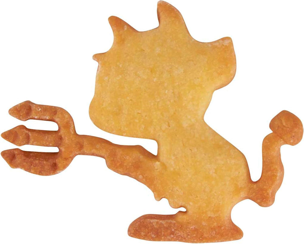 Städter Ausstecher Teufel, Edelstahl, Silber 7 cm