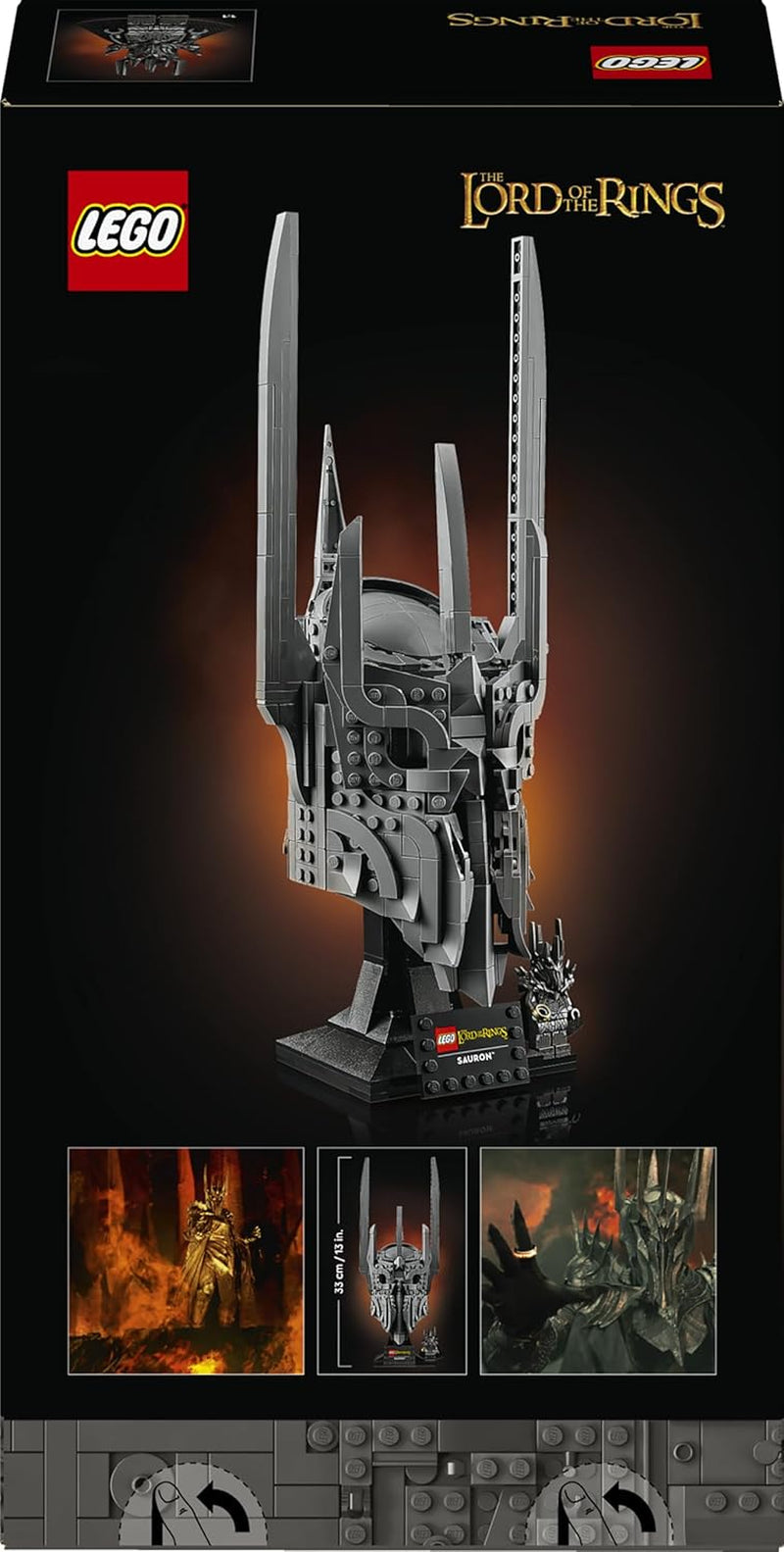 LEGO Icons 11373 A Gyűrűk Ura: Szauron sisakja, játékkészlet