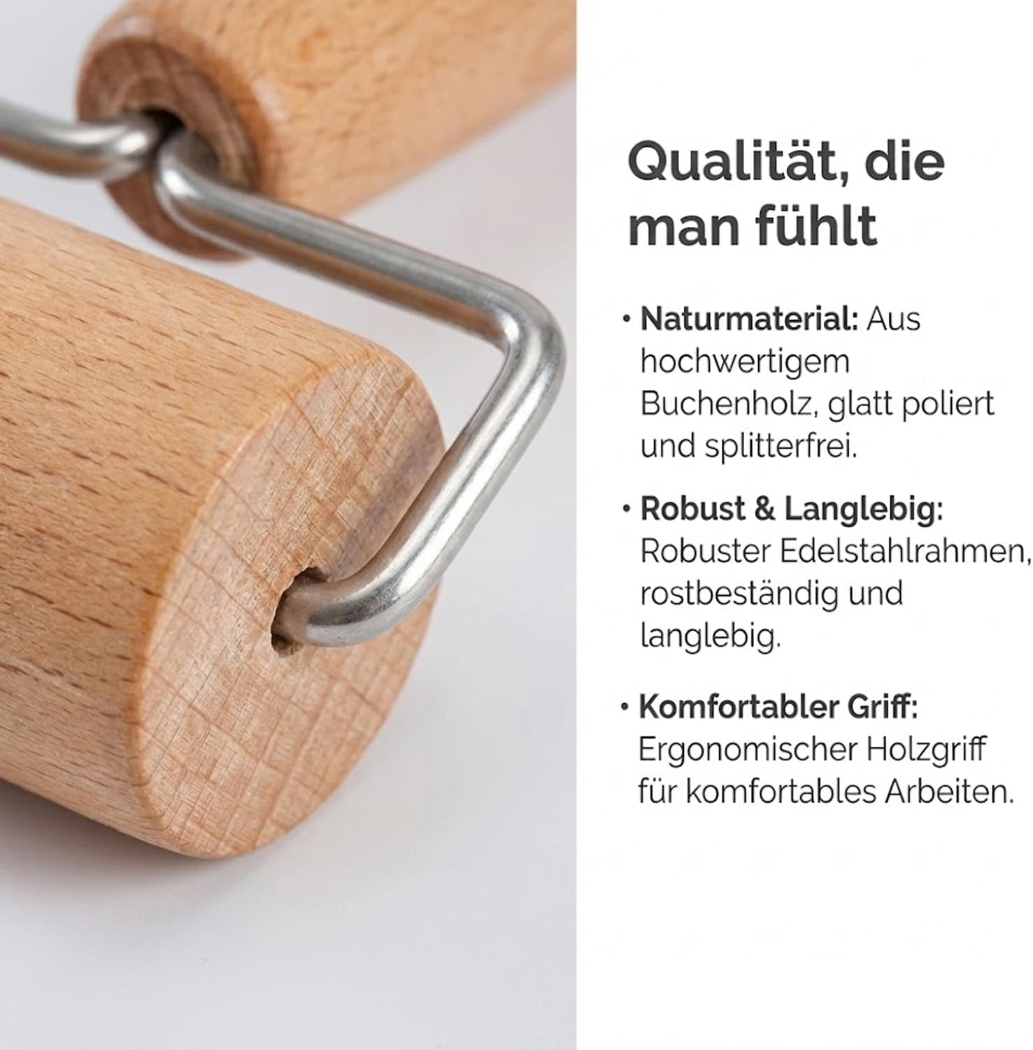 Nudelholz, Teigroller, Nudelholz Holz, Sodrófa, Teigroller Holz, Teigrolle, Geeignet zum Backen und Kochen in der Heimischen Küche, Tortilla, Pizza, Plätzche