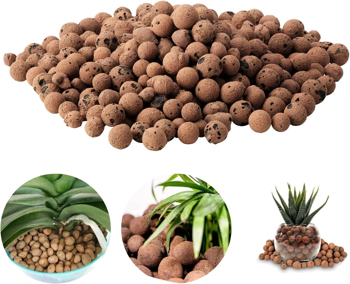 Durva szemcséjű agyaggranulátum, duzzasztott agyaggranulátum, növényi granulátum, duzzasztott agyag 1L hidroponikus ültetési alap, 5-8 mm-es granulált agyaggranulátum