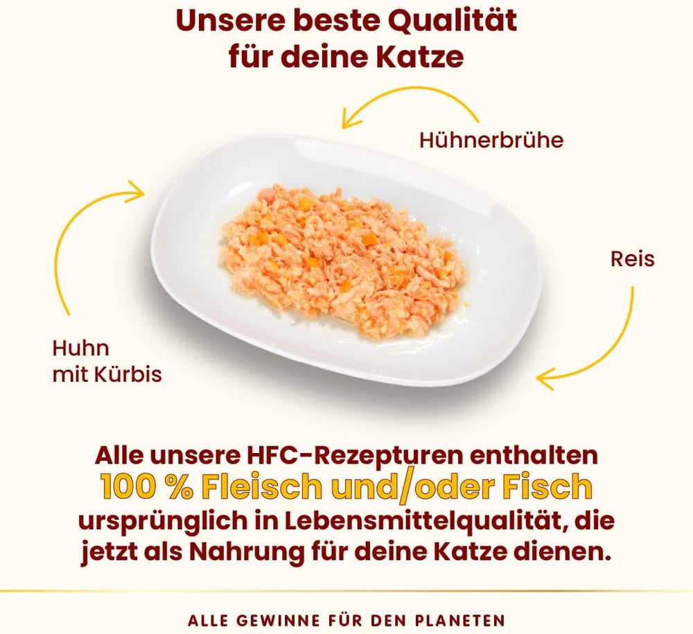 Almo Nature HFC Hrană umedă naturală pentru pisici - Rețete asortate cu pui - 6 x 70g