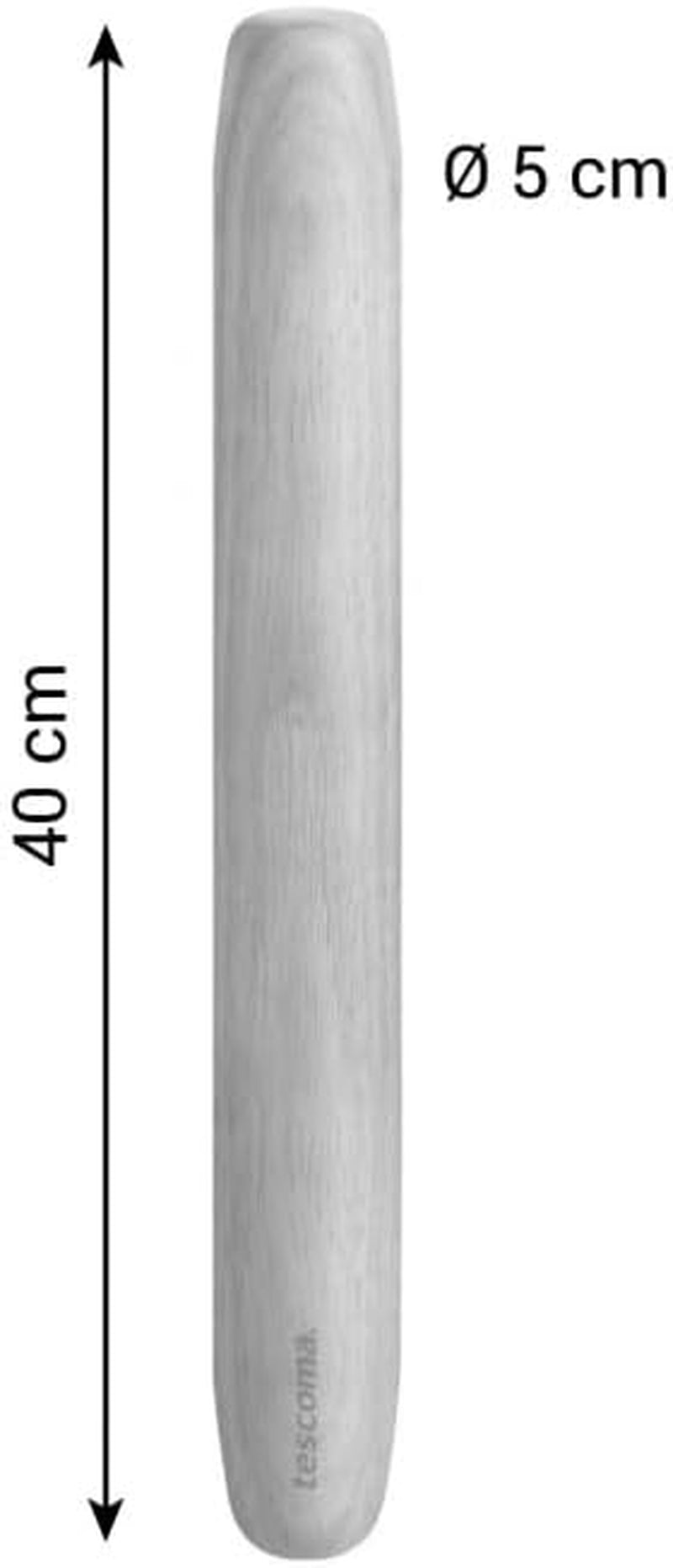 Tescoma DELÍCIA Pizzahenger 40 cm, ø 5 cm aus Holz | Prémium brasilianisches Gummibaum-Holz | Optimális minden pizzamérethez Ergonomikus kialakítás | Umweltfreundlich és Langlebig