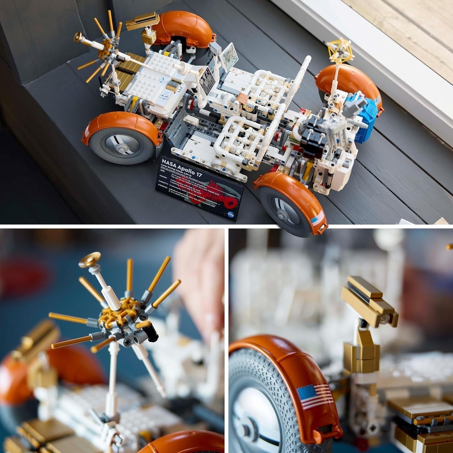 LEGO Technic NASA Apollo Lunar Roving Vehicle (LRV), Lunar Rover modell felnőtteknek, Űrgyűjtemény tudományrajongóknak, Építőjáték, Űrjármű-modell 42182 Építőkészletek Besuche den LEGO-Store
