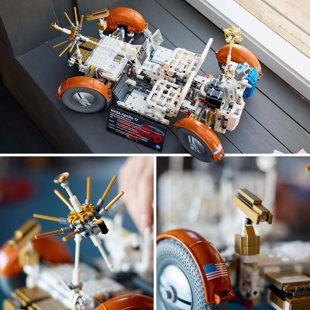 LEGO Technic NASA Apollo Lunar Roving Vehicle (LRV), Lunar Rover modell felnőtteknek, Űrgyűjtemény tudományrajongóknak, Építőjáték, Űrjármű-modell 42182 Építőkészletek Besuche den LEGO-Store