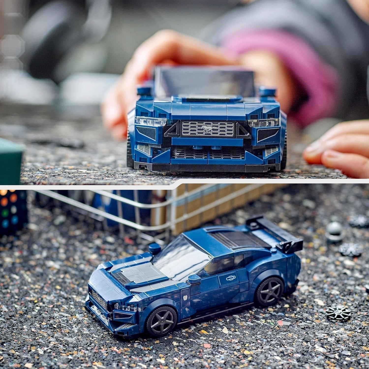 LEGO Speed Champions Ford Mustang Dark Horse Sportautó Minifigurák Autós játék gyerekeknek építeni, játszani és bemutatni, ajándék fiúknak, lányoknak és autórajongóknak 9 éves 76920 építőkészletek Besuche den LEGO-Store