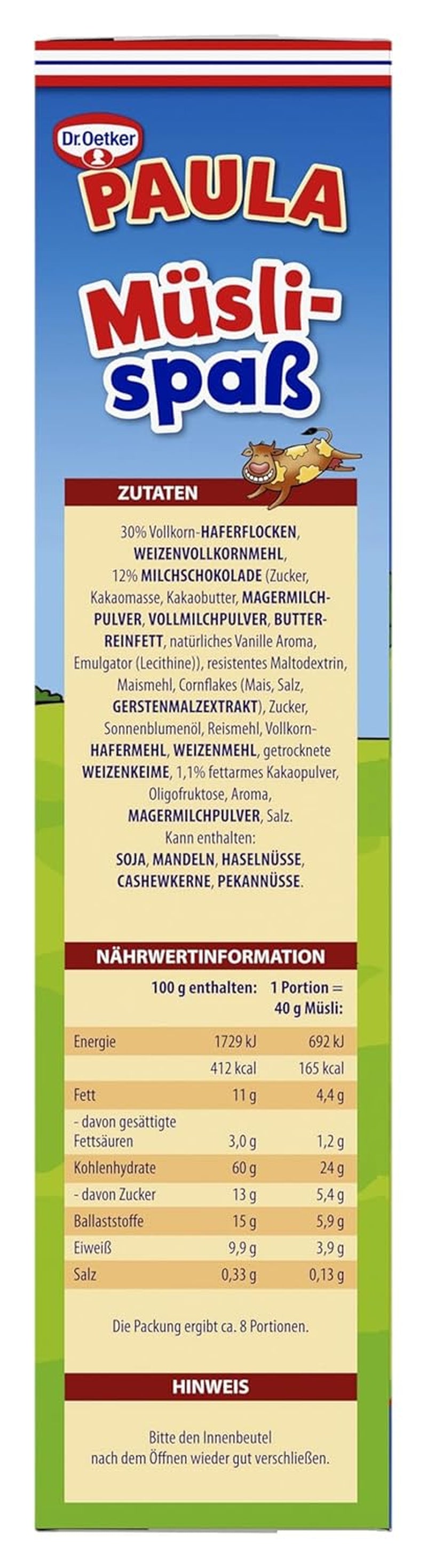 Dr. Oetker müzli móka